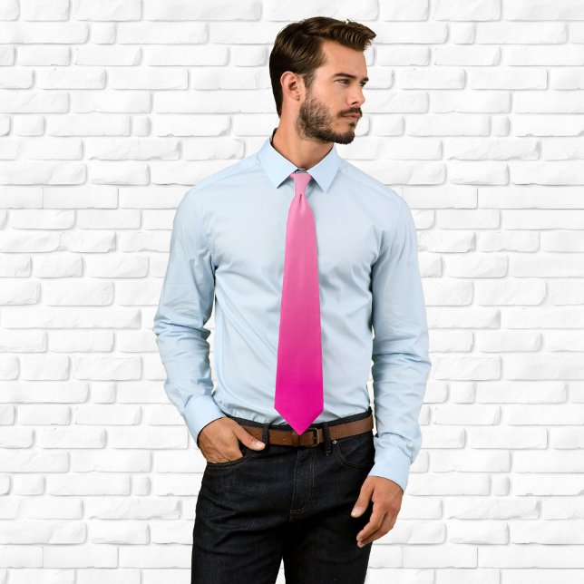 Hell und Hot Pink Ombre Krawatte (Light and Hot Pink Ombre Neck Tie)