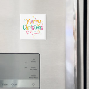 Hell und kühl Frohe Weihnachten Magnet
