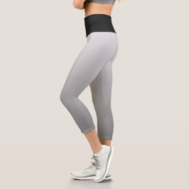 hell und schwarz capri leggings