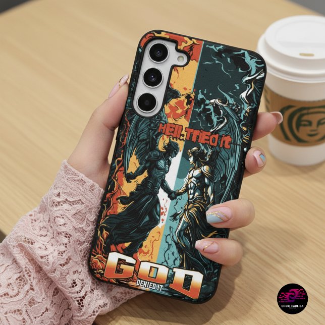 Hell versuchte es Gott verleugnete es Christlicher Samsung Galaxy Hülle (Pressure called. Faith answered.)