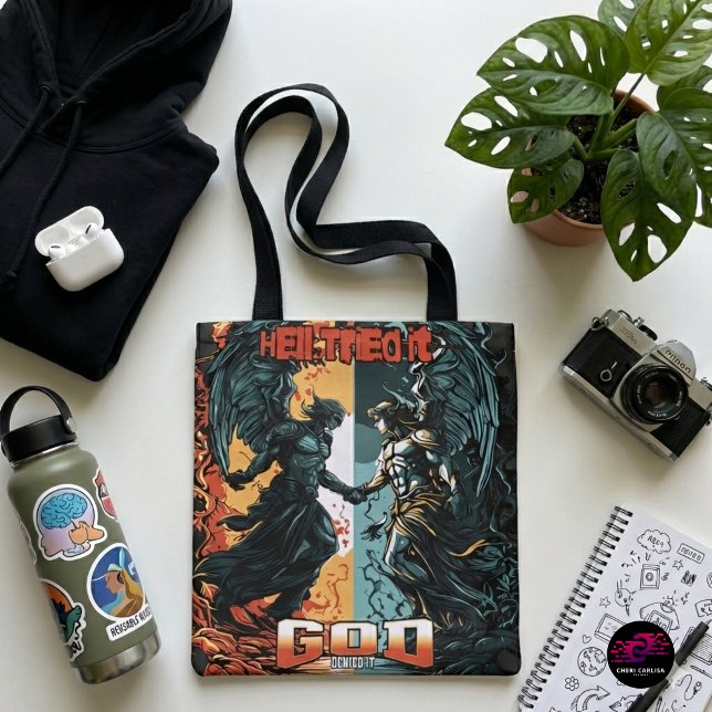 Hell versuchte es Gott verleugnete es Christlicher Tasche (Carry the reminder. Leave the fear.)