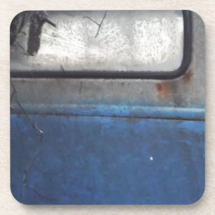Hell Vintager LKW in Blau Getränkeuntersetzer