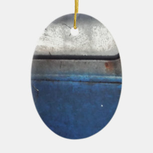 Hell Vintager LKW in Blau Keramikornament