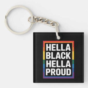 Hella Black Hella Stolz Schwarzer Amerikanischer S Schlüsselanhänger