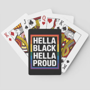 Hella Black Hella Stolz Schwarzer Amerikanischer S Spielkarten