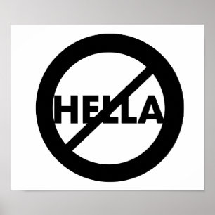 Hella ist kein Word Poster