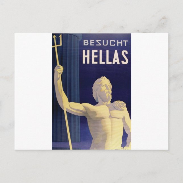 Hellas Greece Besucht Postkarte (Vorderseite)