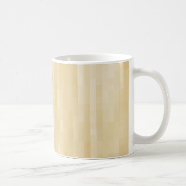 hellbeige Bräunungsmuster - Keramik Kaffee Tasse (Rechts)