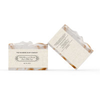 Hellbeige Linen Paper Style Soap Band / Label