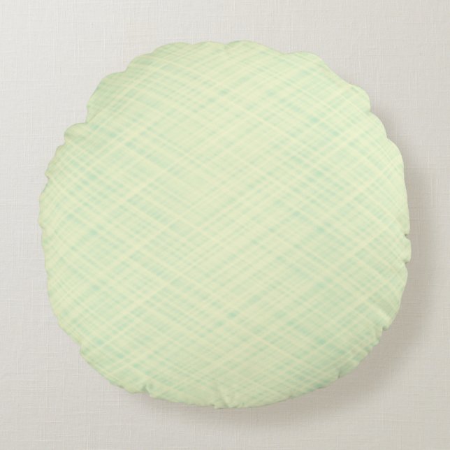 Hellbeige Textur. Rundes Kissen (Vorderseite)
