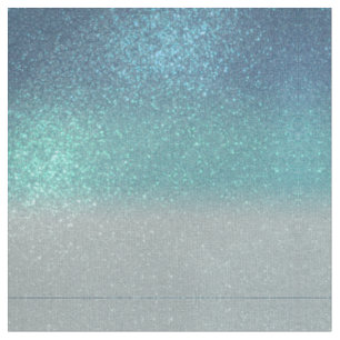 Hellblau Aquamariner Funkelnd Glitzer Ombre Gradie Stoff