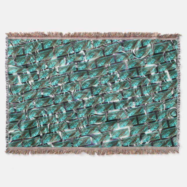 Hellblau, Blasen auf Gitter oder Backstein-Effekt? Decke (Vorderseite)