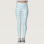 Hellblau (blasses Baby blau) und weißes Hahnentrit Leggings<br><div class="desc">Diese wunderschönen Leggings sind ideal für Fitnessen,  Bestellungen oder einfach nur zum Verweilen! Das hellblaue Hahnentrittmuster (blassblau oder babyblau) und Weiß sind für jede beliebige Anzahl von Aussehen geeignet.</div>