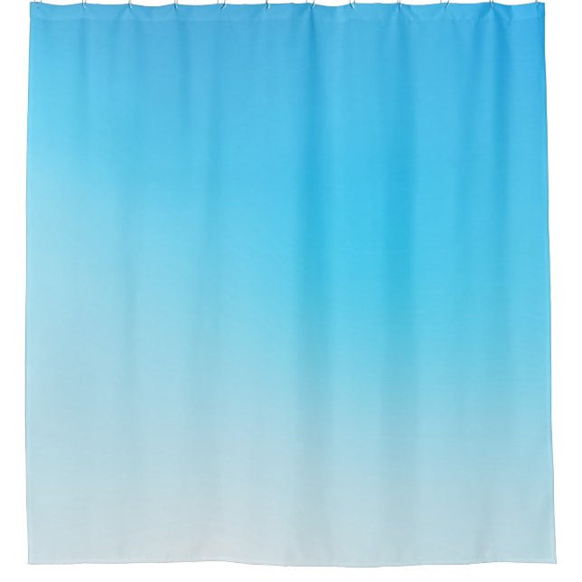 Hellblau Duschvorhang (Vorderseite)