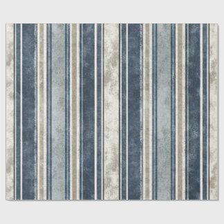 Hellblau gestreiftes Geschenkpapier mit Abnutzungs