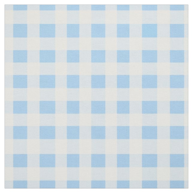 Hellblau kariert Gingham-Muster Stoff (Muster)