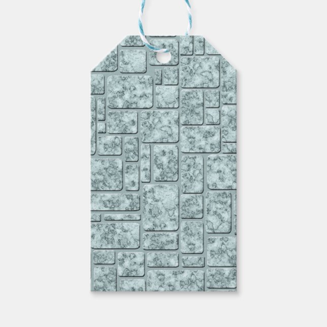 Hellblau, loft geschenkanhänger (Vorderseite)