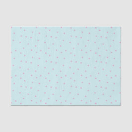 Hellblau mit rosa Polka Dots Seidenpapier