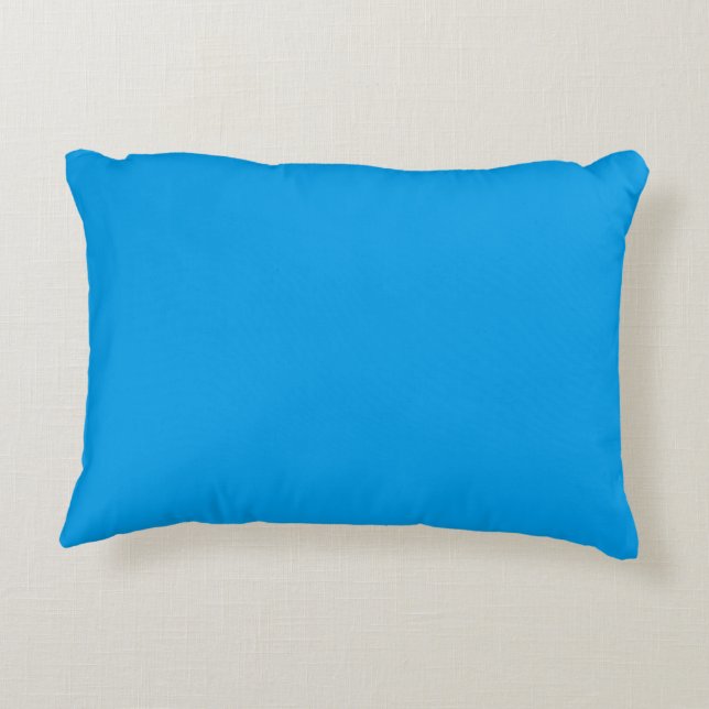 Hellblau schlichtes, kräftiges Kissen (Rückseite)