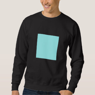 Hellblau Türkis Solid Color Einfache Farbpalette Sweatshirt