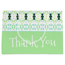 Hellblau und grün große geschenktüte