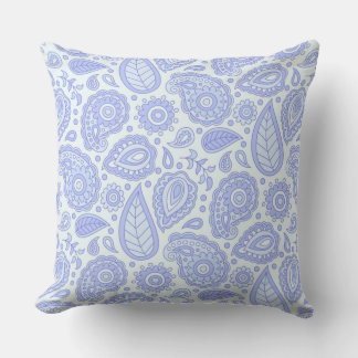 hellblau und lavender, Set blassweiß Kissen