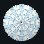 Hellblau und weiß dartscheibe<br><div class="desc">Light Blue and White Dart Board</div>