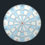 Hellblau und weiß dartscheibe<br><div class="desc">Light Blue and White Dart Board</div>