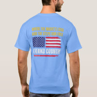 (Hellblau) US-Flagge / Musik ist laut & Schritte l