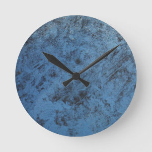 Hellblau vintage runde wanduhr