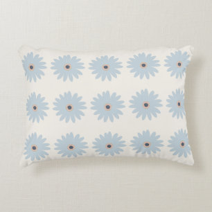 Hellblaue Daisy Dekokissen