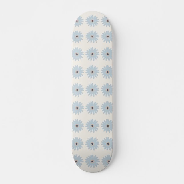 Hellblaue Daisy Skateboard (Vorne)