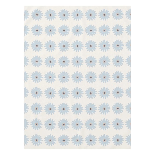 Hellblaue Daisy Tischdecke (Vorderseite)