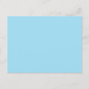 Hellblaue Farbe 1 Postkarte
