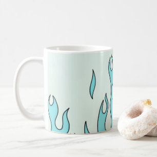 Hellblaue Flamme Kaffeetasse