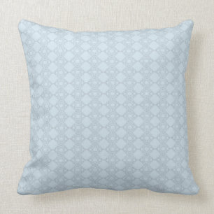 Hellblaue französische Krockette Polyester Throw Kissen