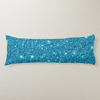Hellblaue Imitate Glitzer Kissen