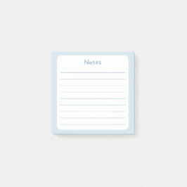 Hellblaue Linke Sticky Note Pad Post-it Klebezettel