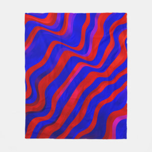 Hellblaue, rote Textur mit trockenen Linien. Gradi Fleecedecke