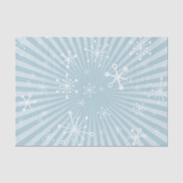 Hellblaue Schneeflocken - Gewebepapier Seidenpapier