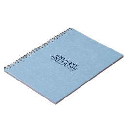 Hellblaue Stofftextur Notizblock