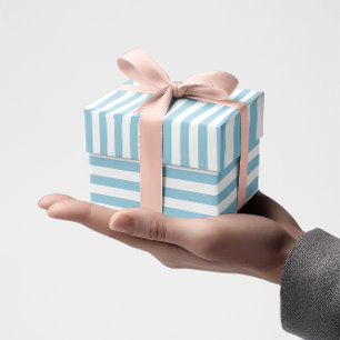 Hellblaue Streifen Geschenkpapier