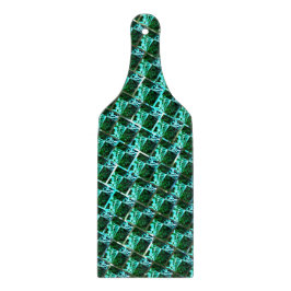 Hellblaue und grüne Rechtecke oder Ziegel-Effekt? Schneidebrett