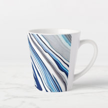 Hellblaue und weiße Marmorvenen Variation Tasse