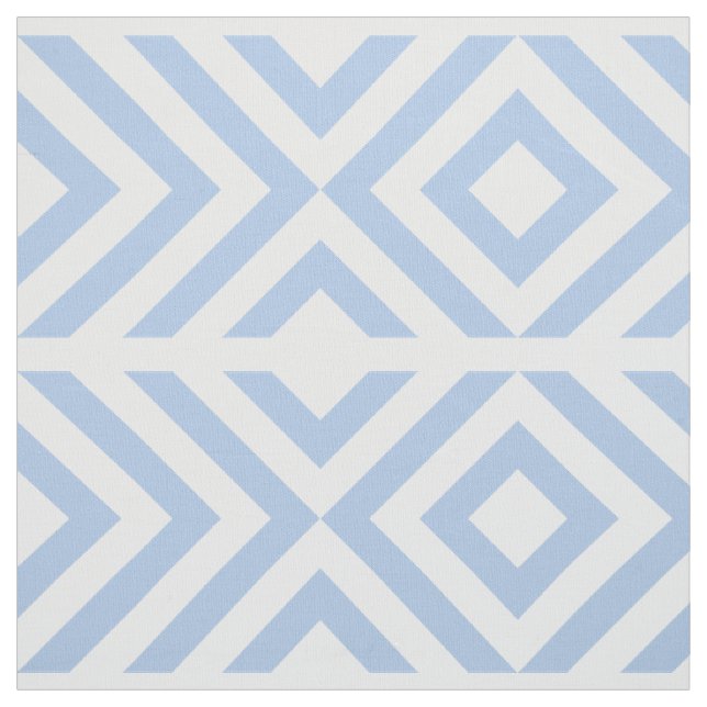 Hellblaue und weiße Sparren, Diamanten geometrisch Stoff (Muster)