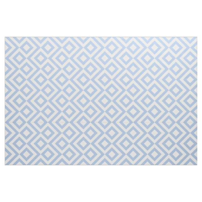 Hellblaue und weiße Windungs-geometrisches Muster Stoff (Fat Quarter (45,7 x 55,9 cm))