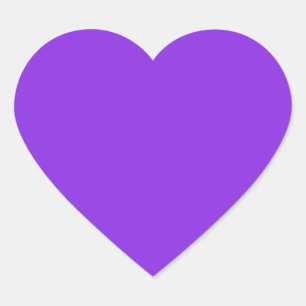  Hellblaue Violette (feste Farbe)  Herz-Aufkleber