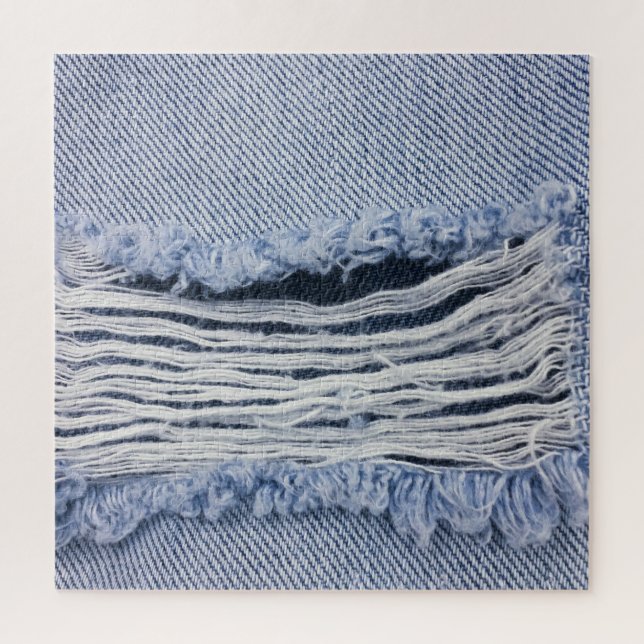 Hellblaue zerrissene Jeans-Textur (Vertikal)