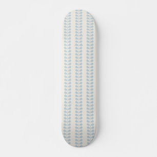 Hellblauer Blattstreifen Skateboard
