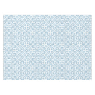Hellblauer Damast Tischdecke